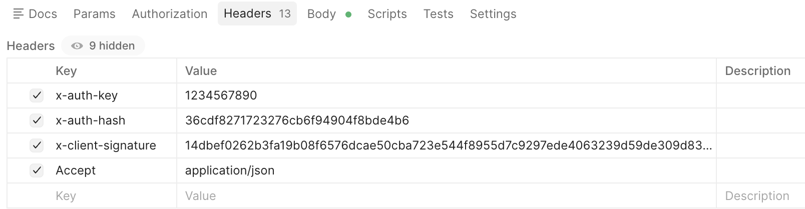 Headers with Postman